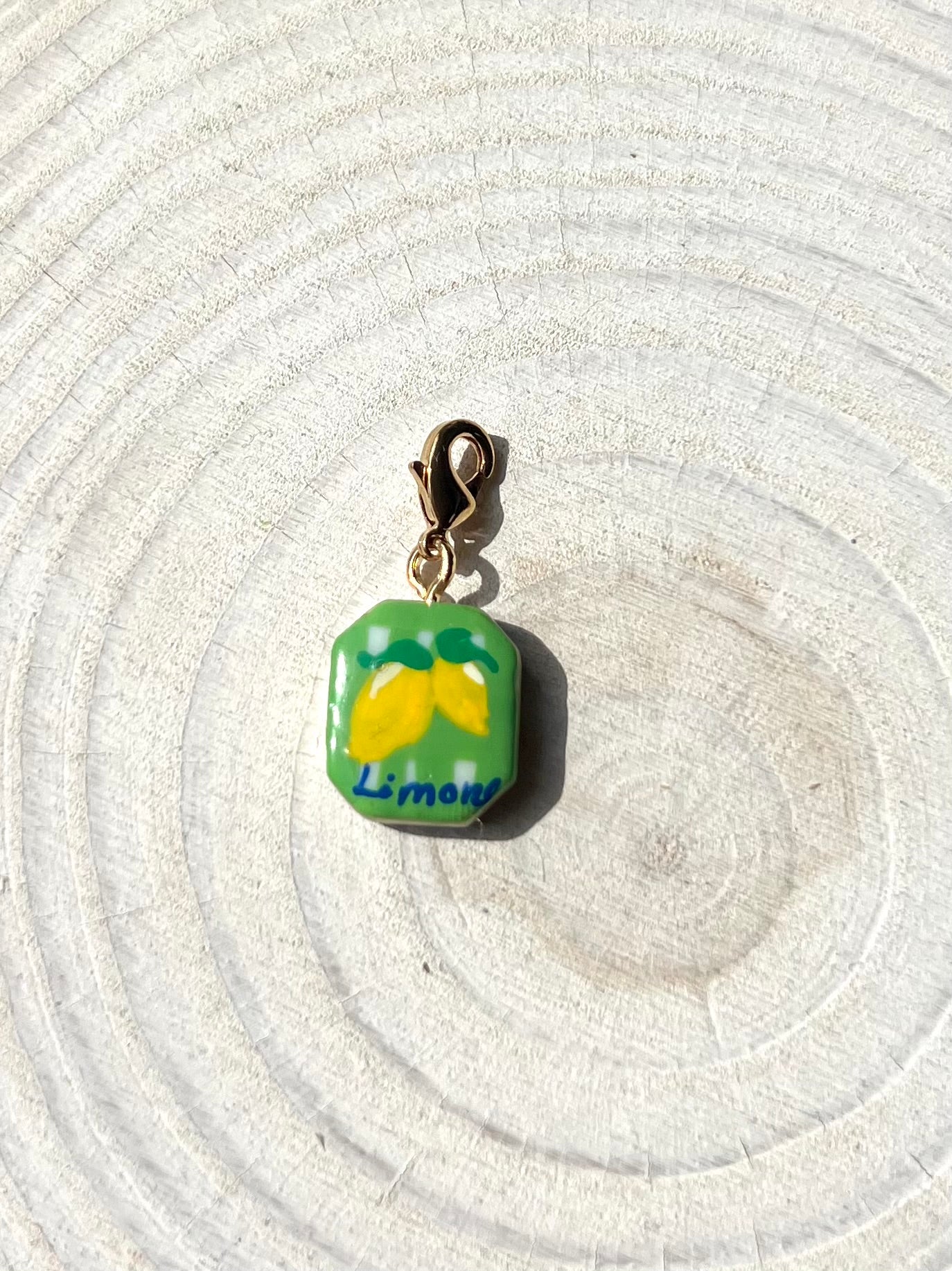 Hand painted charms - Golden sides