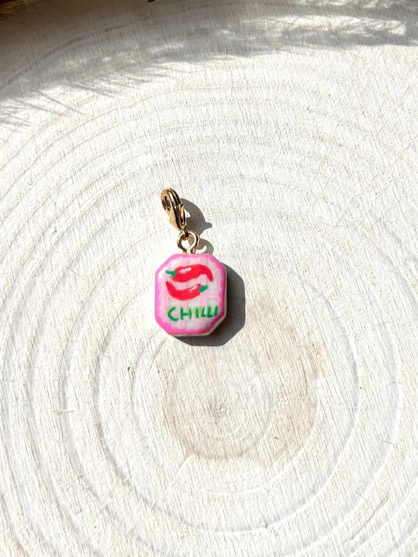 Hand painted charms - Golden sides
