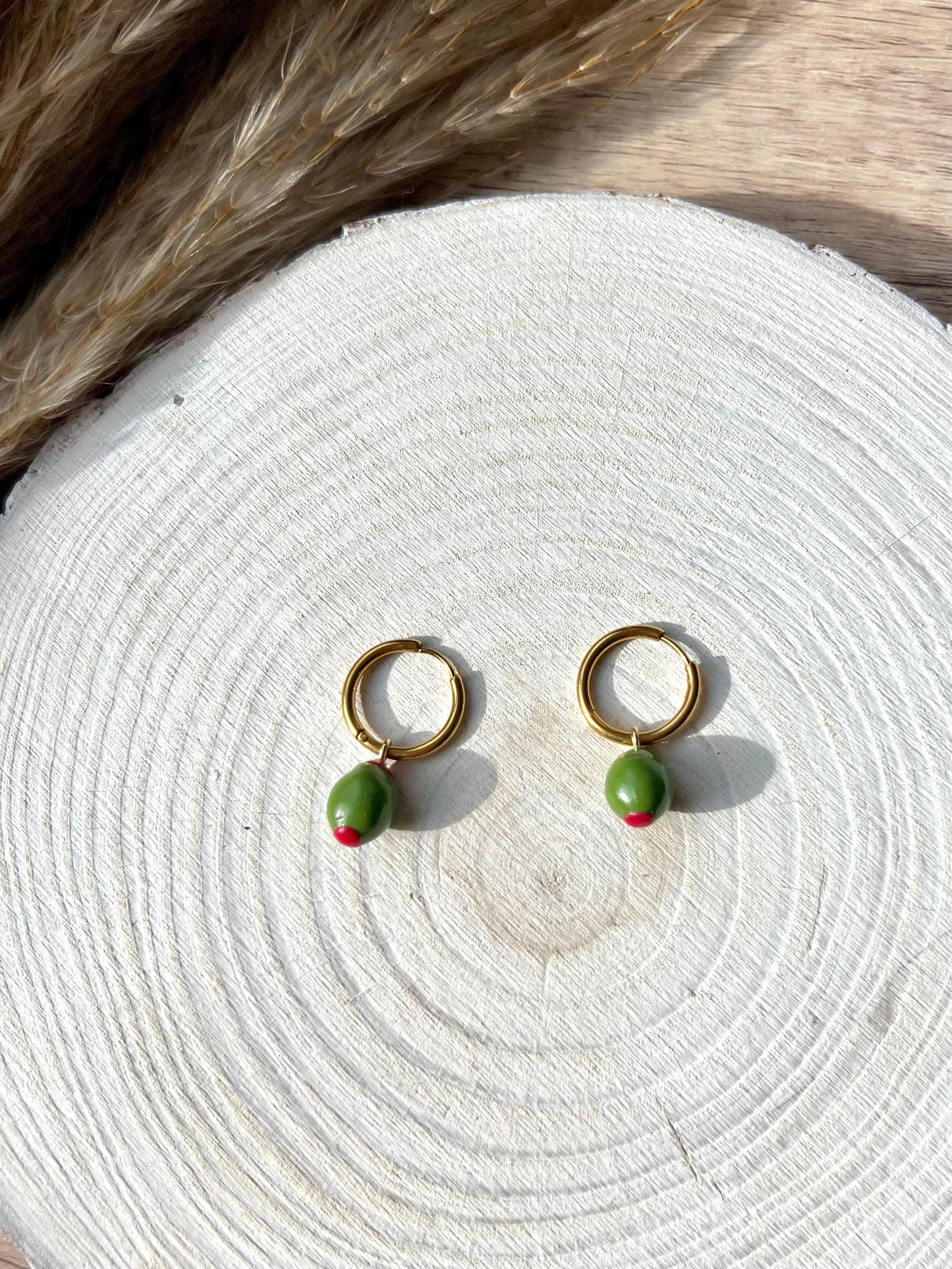 Olives charm earring (Medium charms)