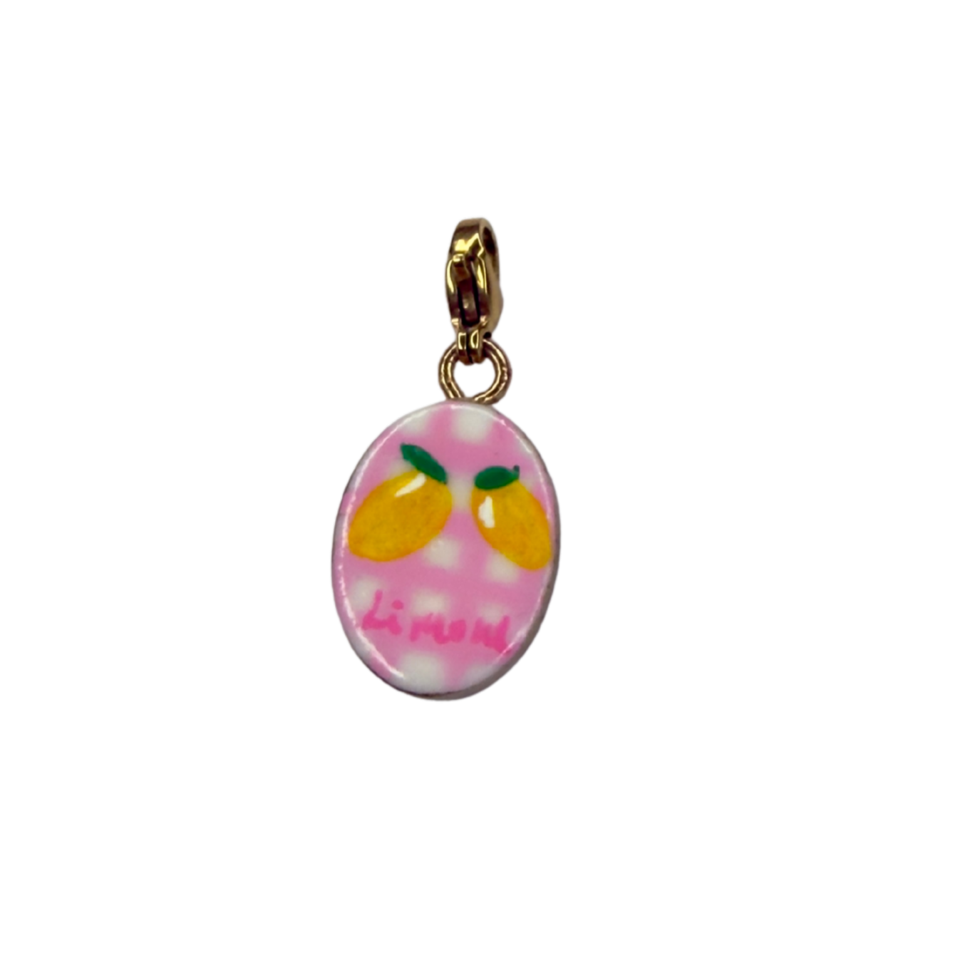 Hand painted charms - Golden sides