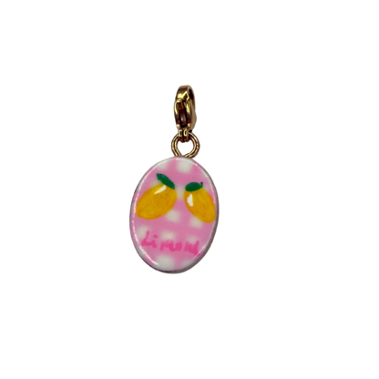 Hand painted charms - Golden sides