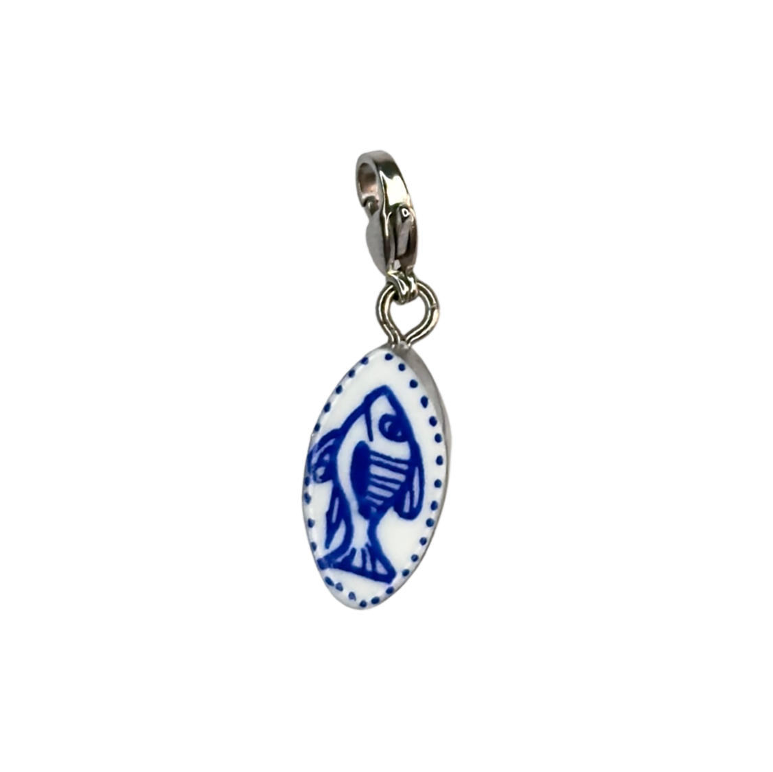 Hand painted charms - Silver sides