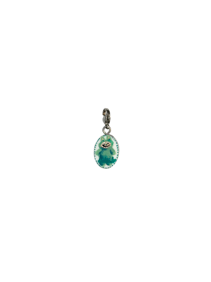 Hand painted charms - Silver sides
