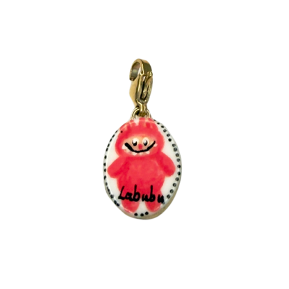 Hand painted charms - Golden sides