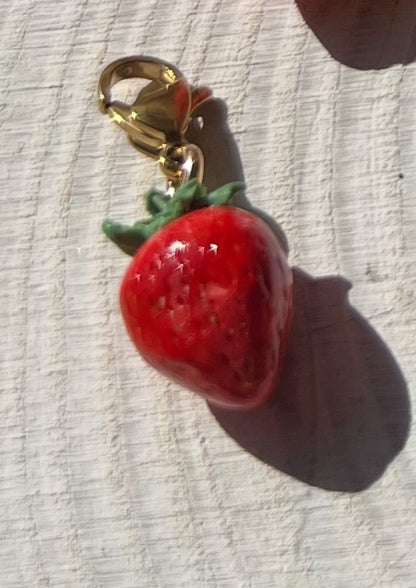 Small charm - fruits/veg etc. ( gold attachments)