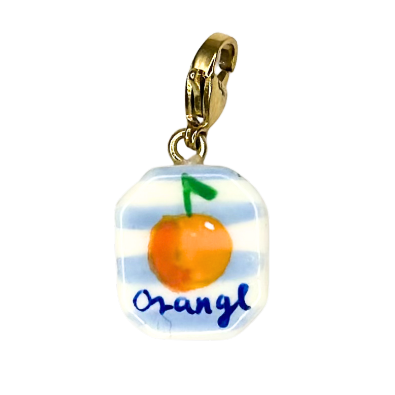 NEW hand painted Summer charms (18k gold attachments)