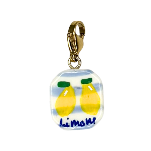 NEW hand painted Summer charms (18k gold attachments)