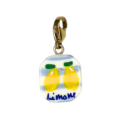 NEW hand painted Summer charms (18k gold attachments)
