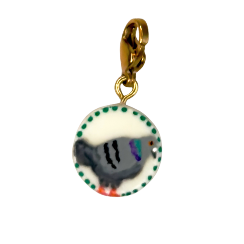 NEW hand painted Summer charms (18k gold attachments)