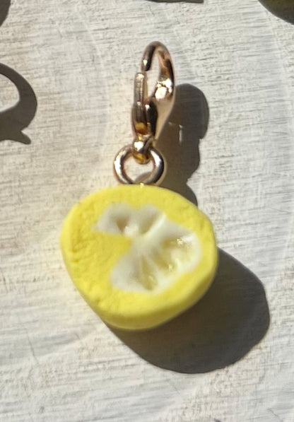 Small charm - fruits/veg etc. ( gold attachments)