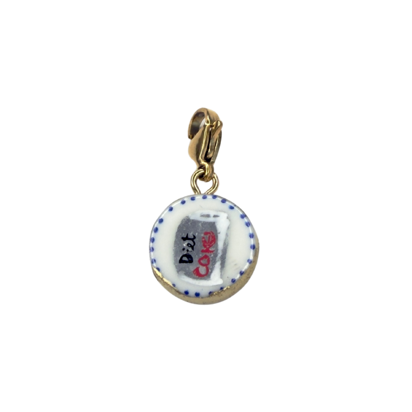 Hand painted charms - Golden sides