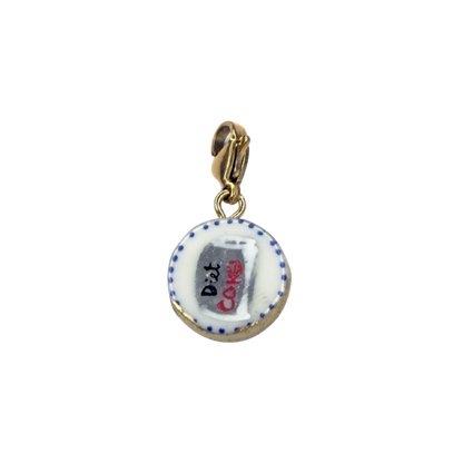 Hand painted charms - Golden sides