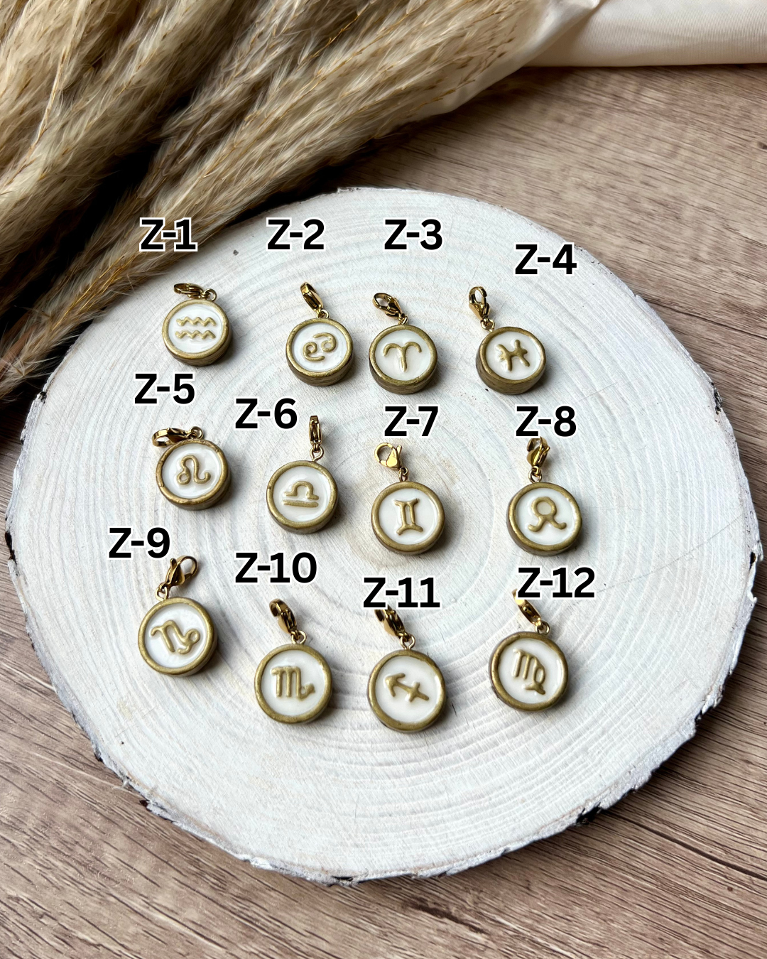 Horoscope charms - Gold