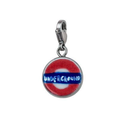 Hand painted charms - Silver sides