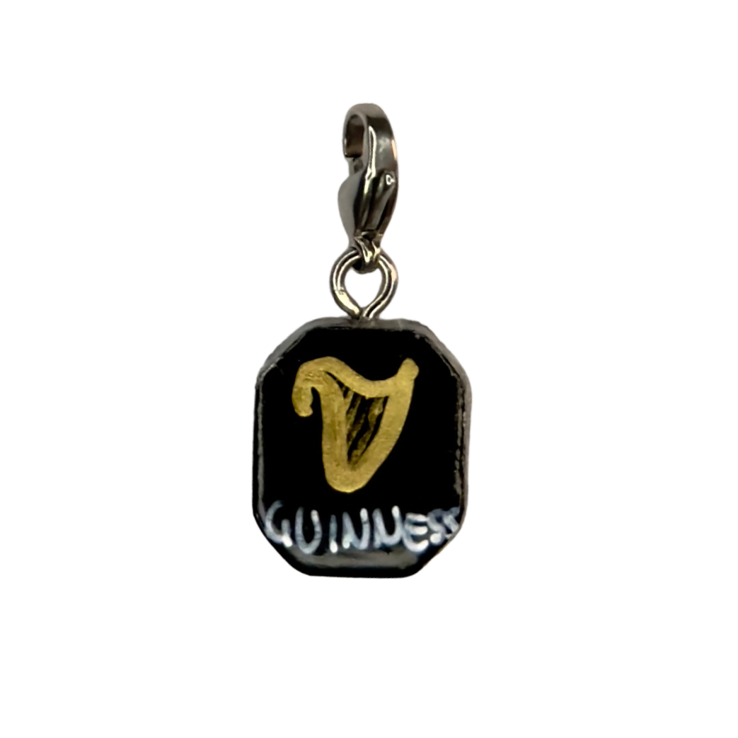 Hand painted charms - Silver sides