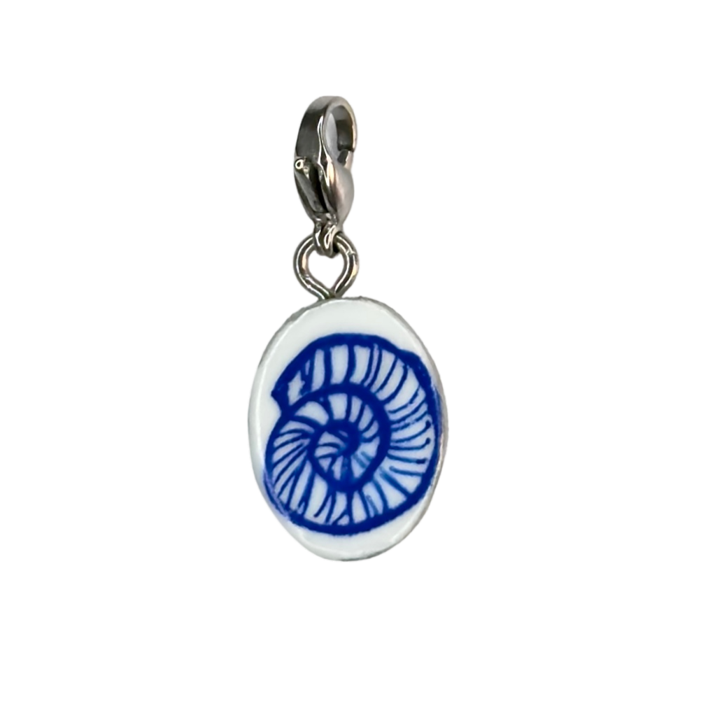 Hand painted charms - Silver sides