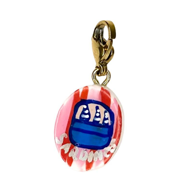 NEW hand painted Summer charms (18k gold attachments)