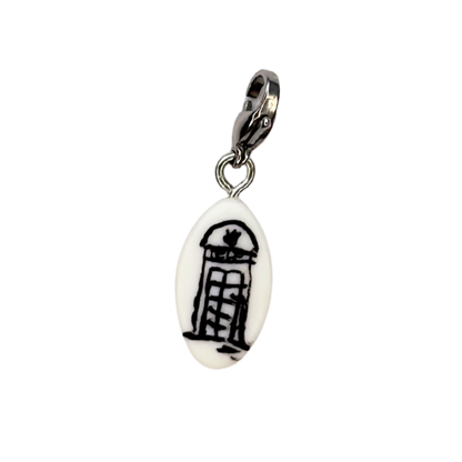 Hand painted charms - Silver sides
