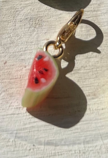 Small charm - fruits/veg etc. ( gold attachments)