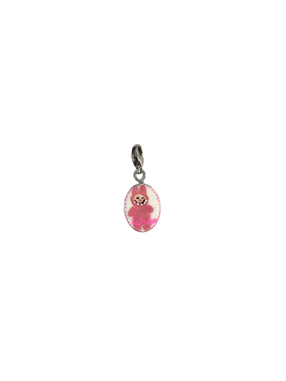 Hand painted charms - Silver sides