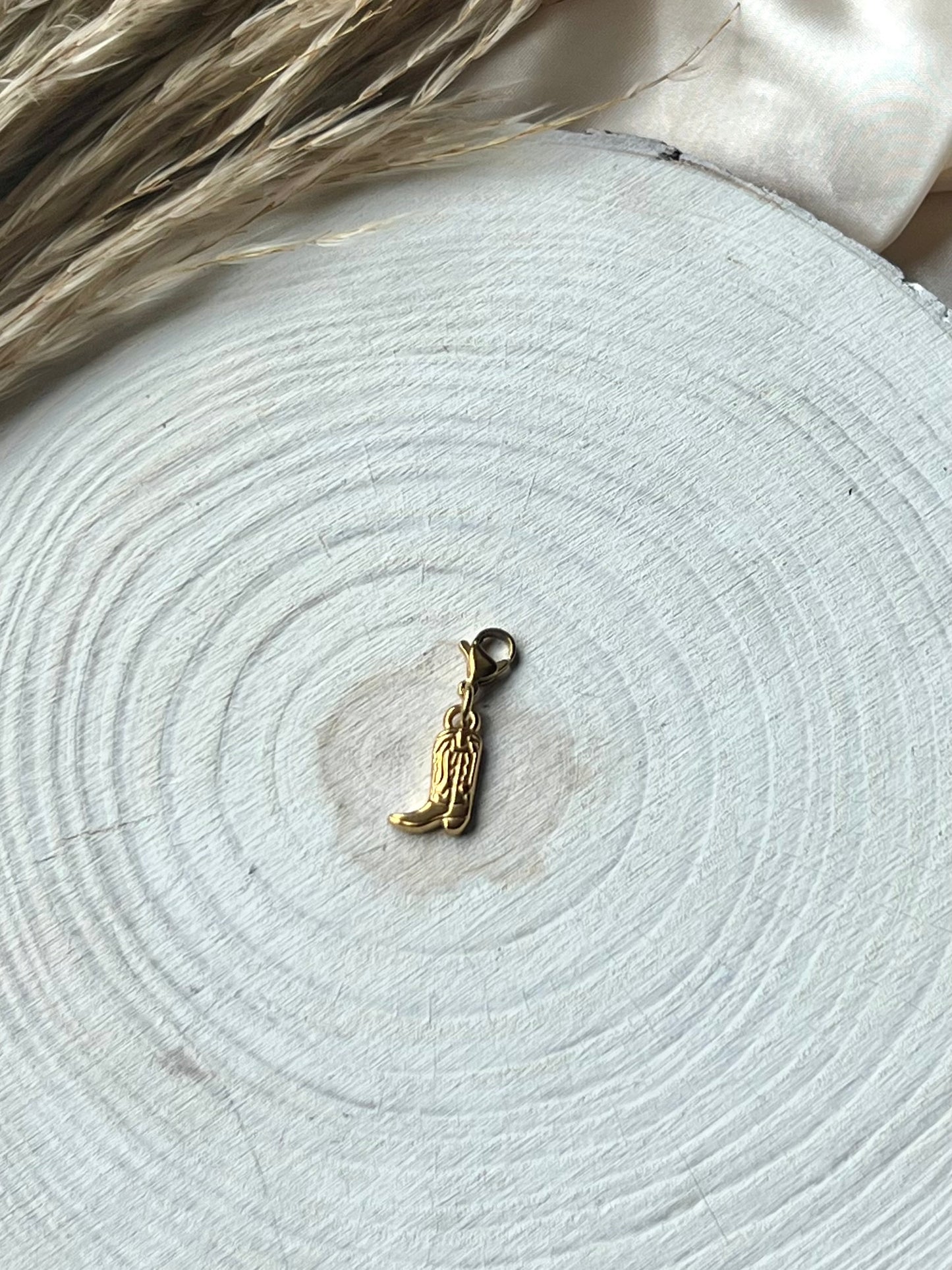 18k gold plated charms and pearls