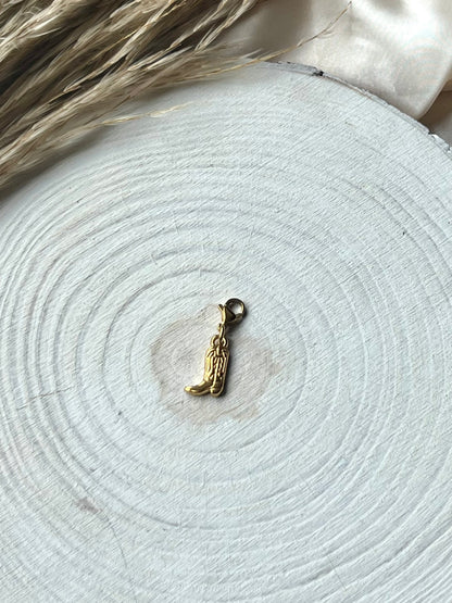 18k gold plated charms and pearls
