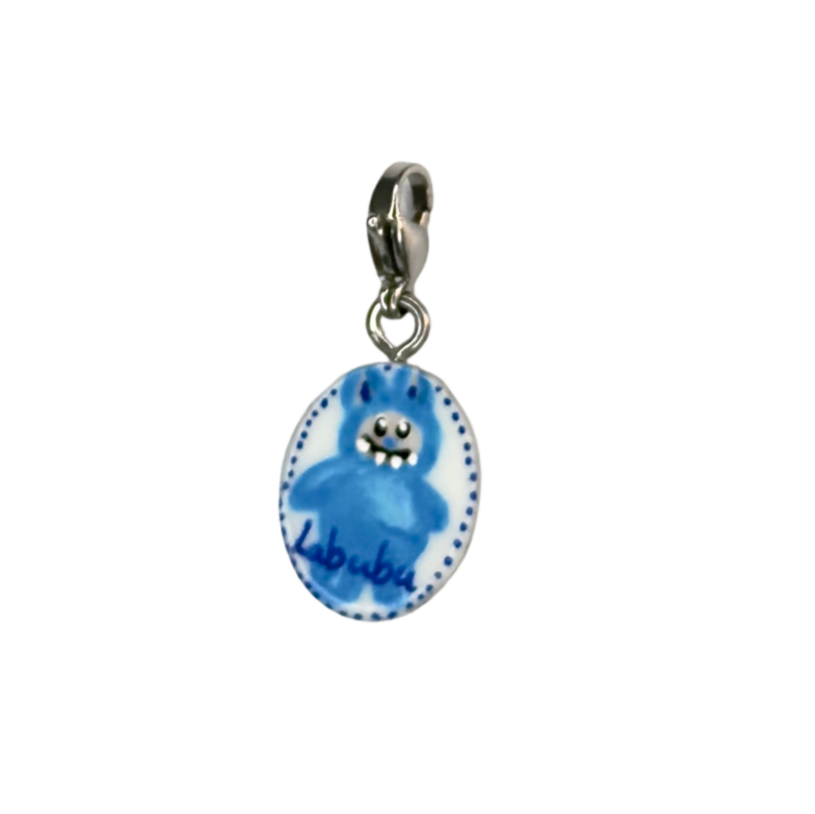 Hand painted charms - Silver sides