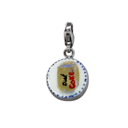 Hand painted charms - Silver sides