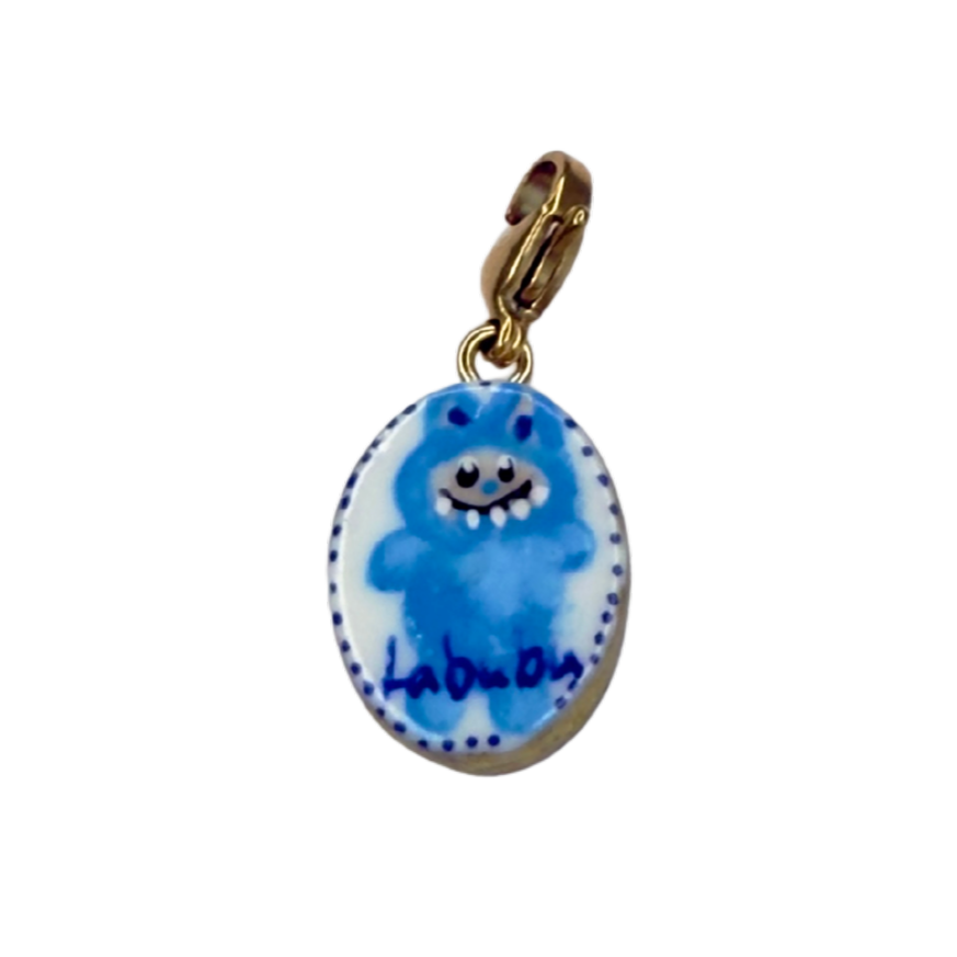 Hand painted charms - Golden sides