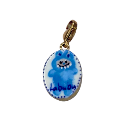 Hand painted charms - Golden sides