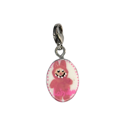 Hand painted charms - Silver sides