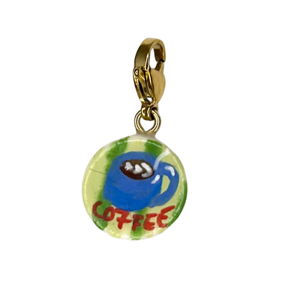 NEW hand painted Summer charms (18k gold attachments)