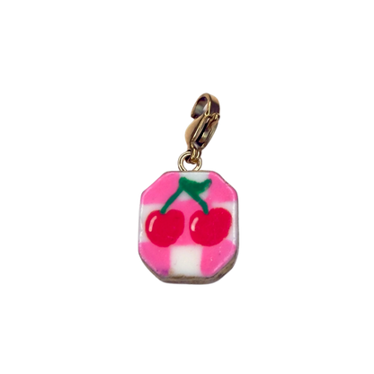 Hand painted charms - Golden sides