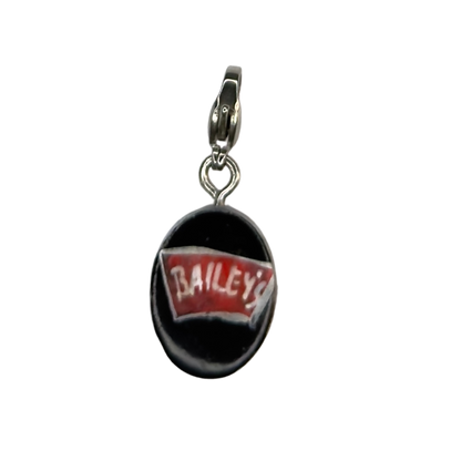 Hand painted charms - Silver sides