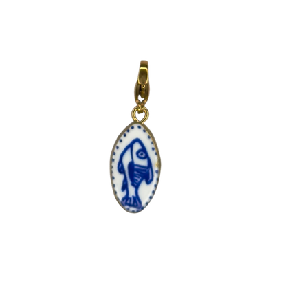 Hand painted charms - Golden sides