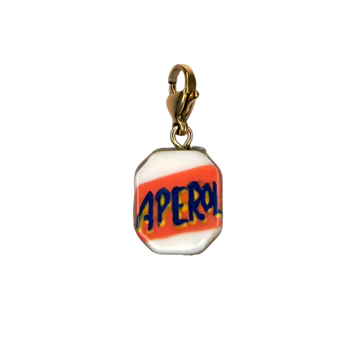 Hand painted charms - Golden sides