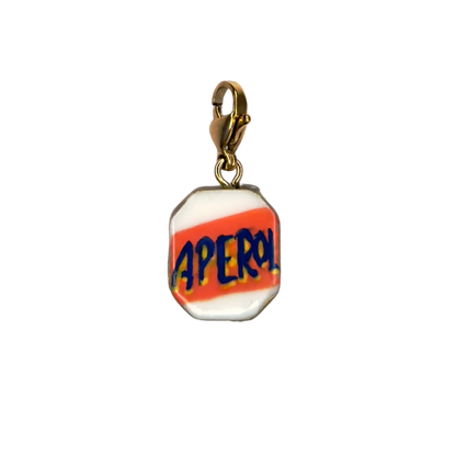Hand painted charms - Golden sides