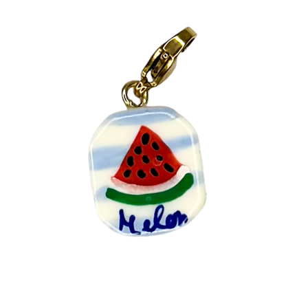 NEW hand painted Summer charms (18k gold attachments)