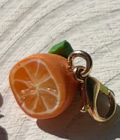 Small charm - fruits/veg etc. ( gold attachments)