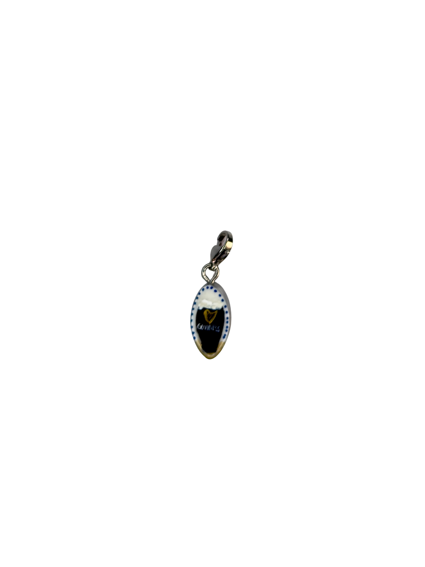 Hand painted charms - Silver sides