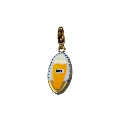 Hand painted charms - Golden sides