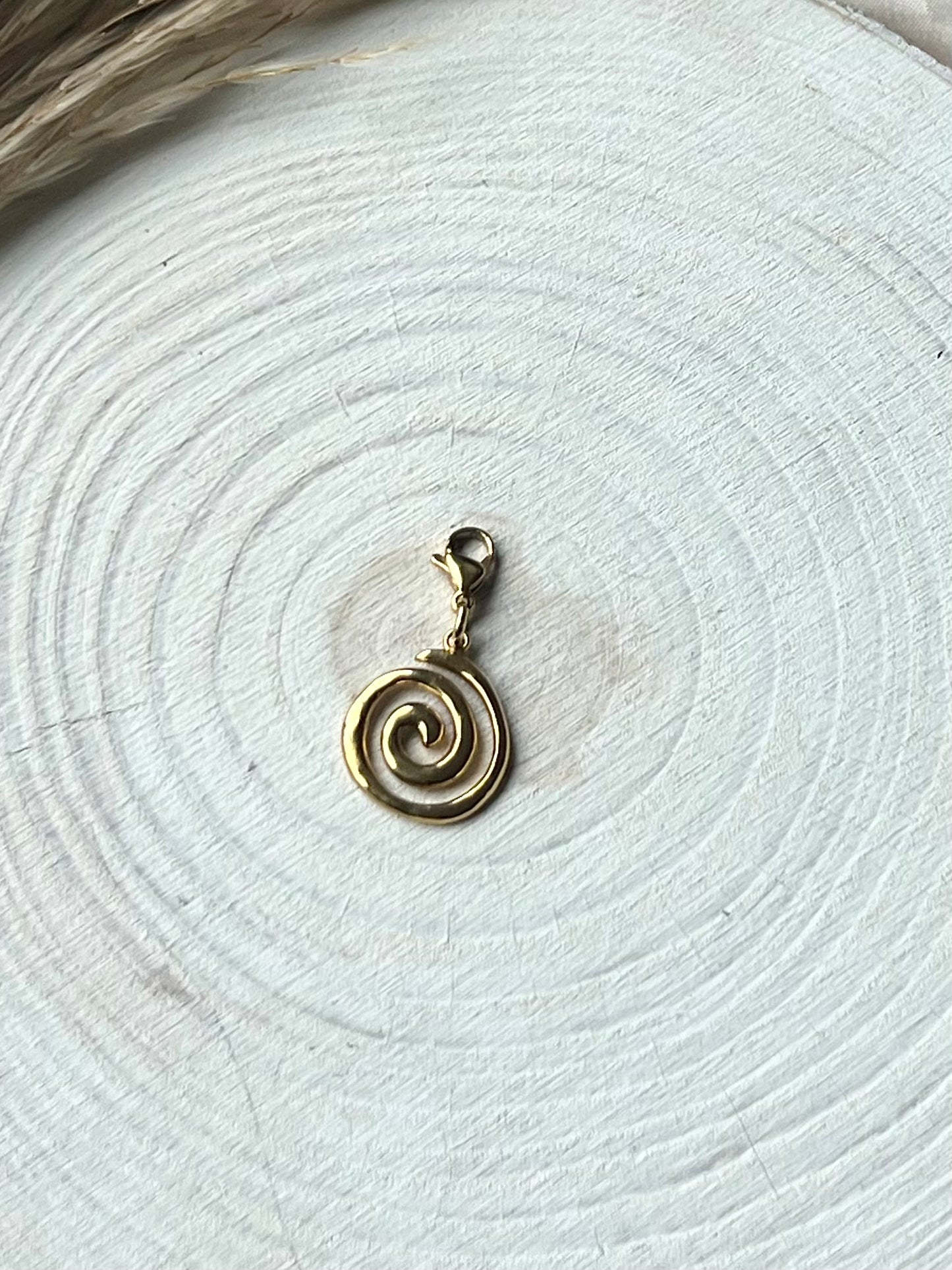 18k gold plated charms and pearls