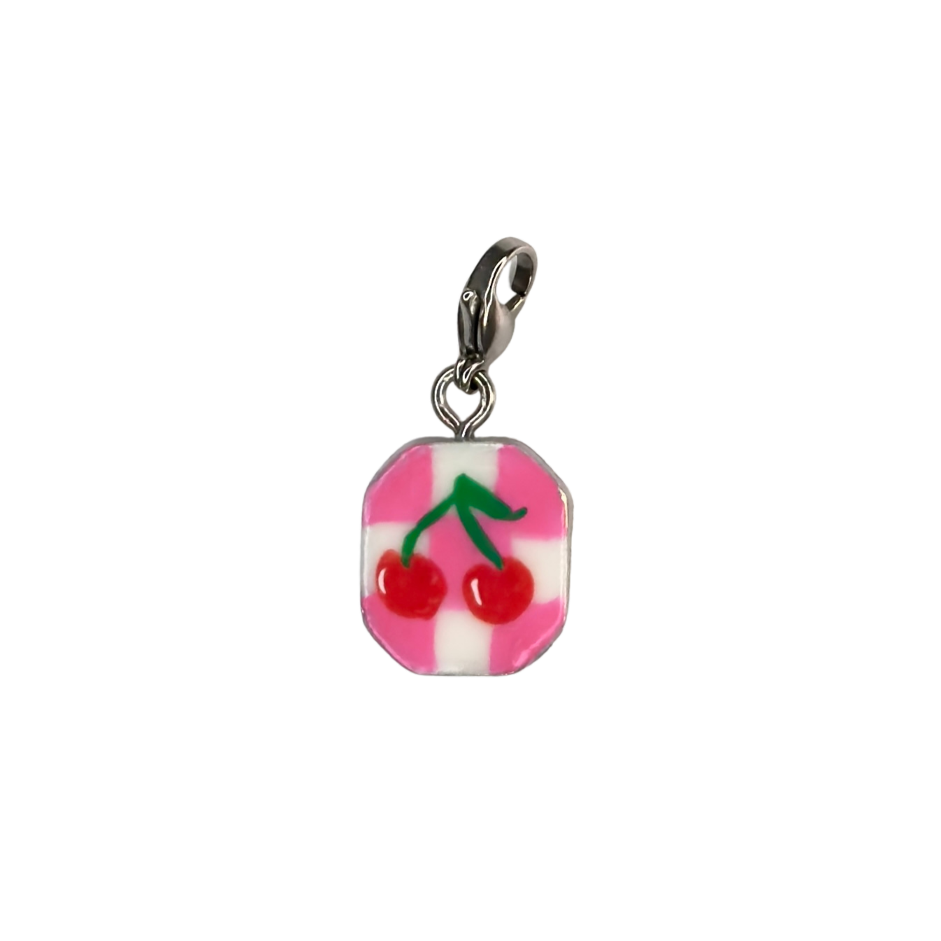 Hand painted charms - Silver sides