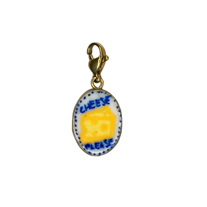 Hand painted charms - Golden sides