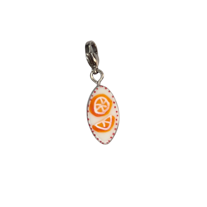 Hand painted charms - Silver sides