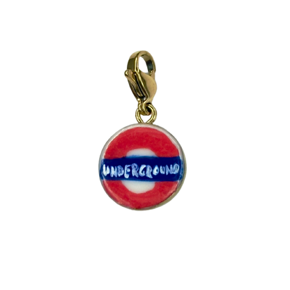 Hand painted charms - Golden sides