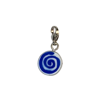 Hand painted charms - Silver sides