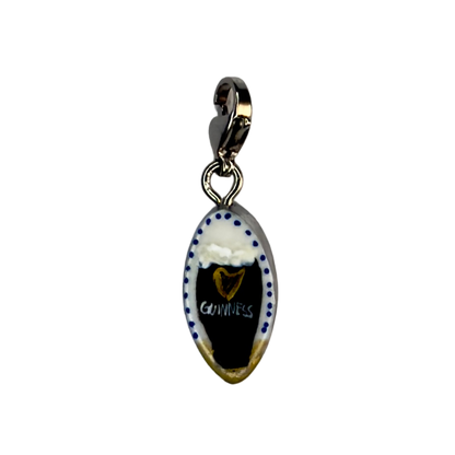 Hand painted charms - Silver sides