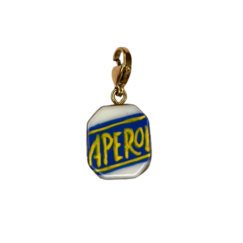 Hand painted charms - Golden sides
