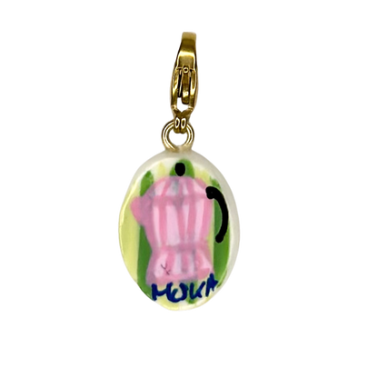 NEW hand painted Summer charms (18k gold attachments)